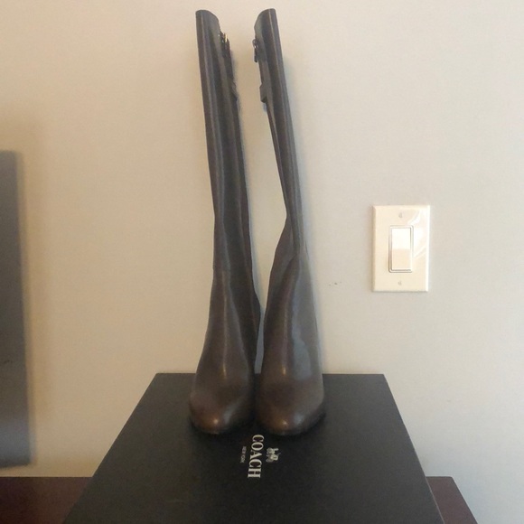 Coach Suede and Leather boots. - Picture 2 of 5